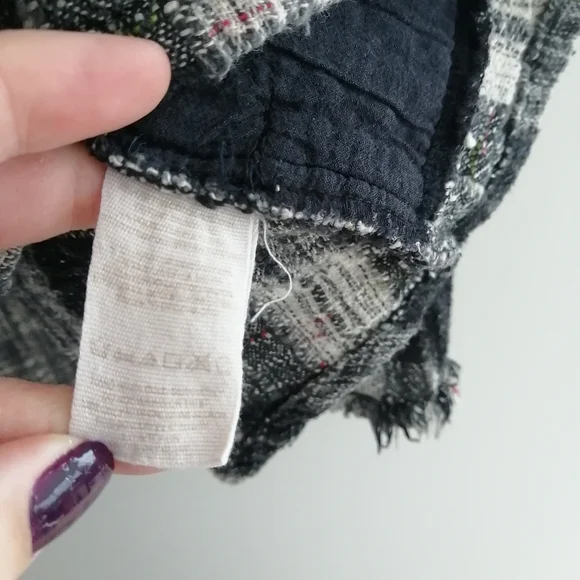 Free People Walk In The Park Plaid Tunic Top XS - Picture 12 of 16